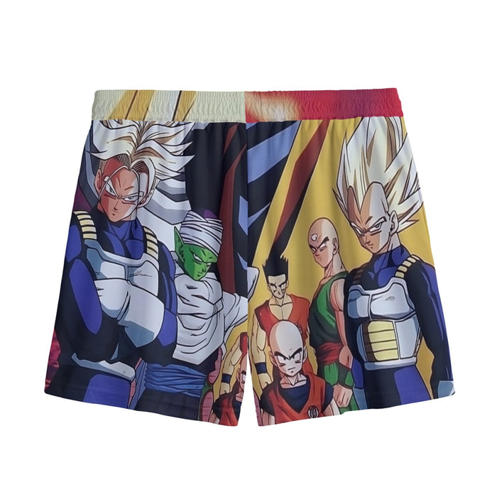 Dragon Ball Z Angry Super Saiyan Fighters  Mesh Shorts