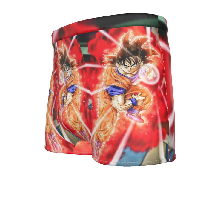 Dragon Ball Super Goku Red Kaioken Energy Epic Punch Men's Boxer Briefs