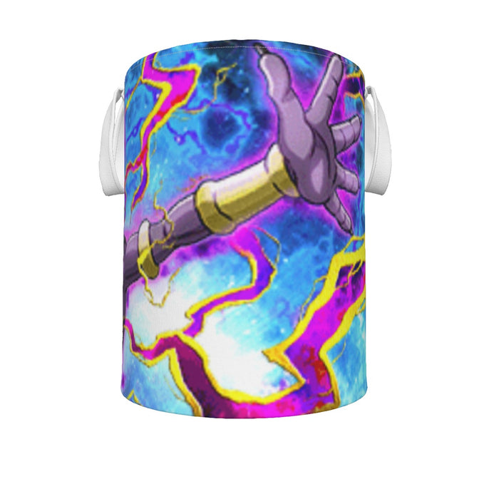 Dragon Ball Super Beerus Destruction God Egyptian Cat Vibrant Design Laundry Basket