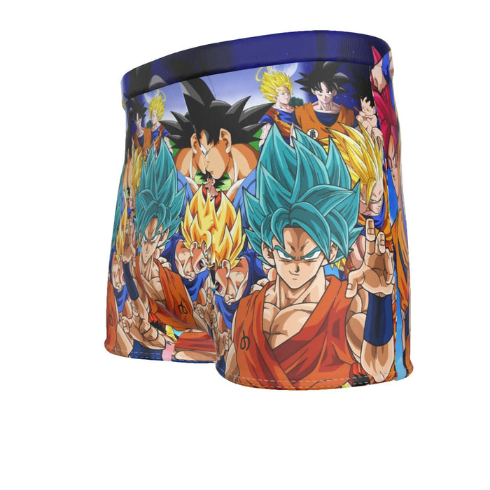 DBZ Goku Saiyan God Blue SSGSS Whis Symbol Cool Design Men's Boxer Briefs