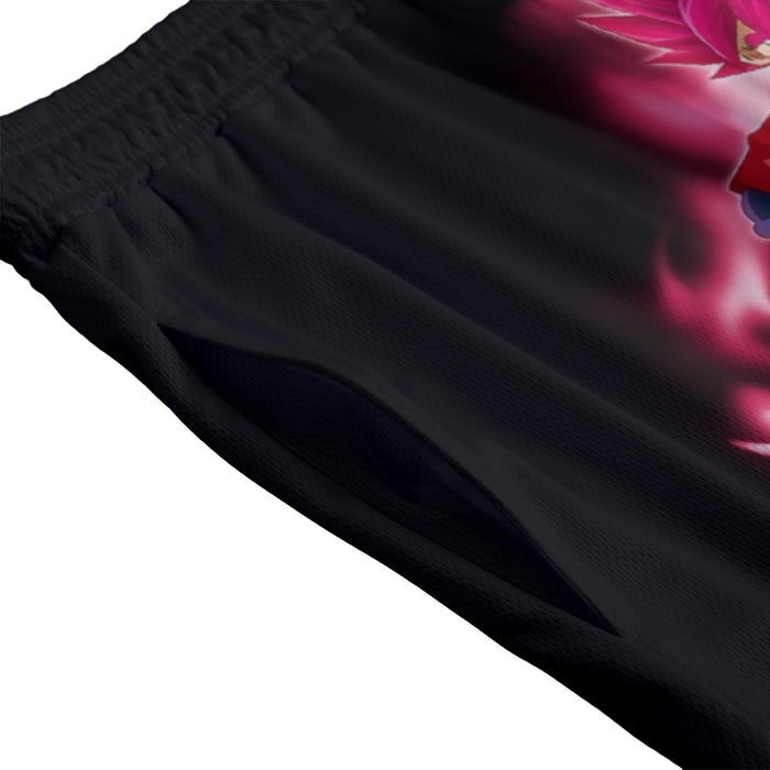 Dragon Ball Super Son Goku Red Kaioken Ultra Instinct Mesh Shorts