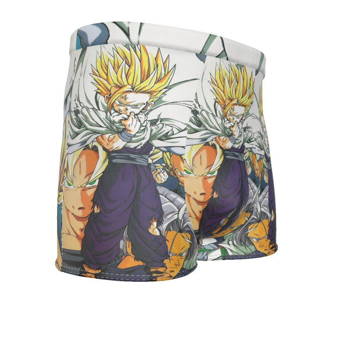 Dragon Ball Teen Gohan Super Saiyan Goku Vegeta Trunks Super Style Men's Boxer Briefs