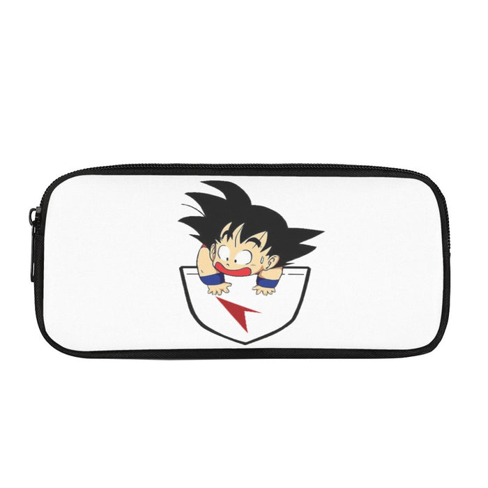 Dragon Ball Kid Goku Coming Out Of Pocket Pencil Bag