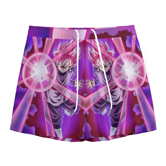 Goku Black Zamasu Super Saiyan Rose Powerful Aura Skills Dope Mesh Shorts