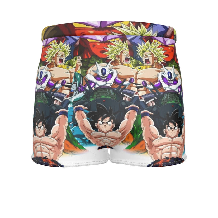 DBZ Goku Spirit Bomb Destroy Villains Cooler Broly Namek Vibrant Men's Boxer Briefs