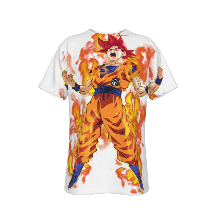 Awesome Goku Super Saiyan God Transformation DBZ T-Shirt