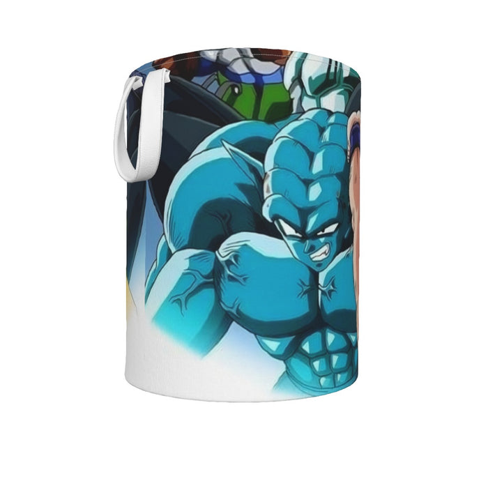 DBZ Goku Spirit Bomb Destroy Villains Cooler Broly Namek Vibrant Laundry Basket