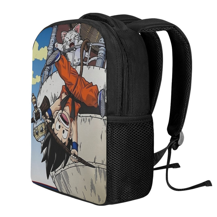 The Naughty Kid Goku and Korin Wise Cat Dragonball Backpack