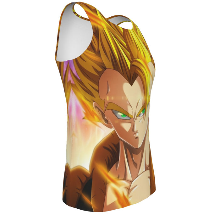 Dragon Ball Z Gogeta Super Saiyan Warrior Power Full Print Streetwear Cool Design Tank Top