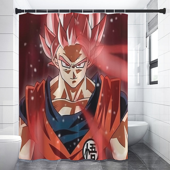 Dragon Ball Son Goku Super Saiyan Rose Portrait Cool Shower Curtain