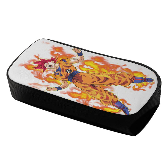 Awesome Goku Super Saiyan God Transformation DBZ Pencil Bag