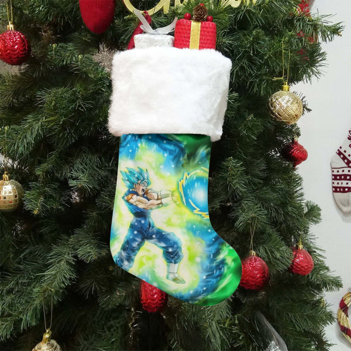 DBZ Goku Super Saiyan Blue SSGSS Kamehameha Power Attack Christmas Socks