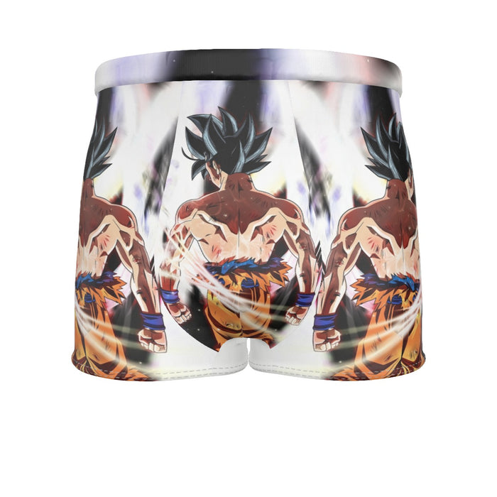 Dragon Ball Goku Damaged Battle Muscular Powerful Aura Men's Boxer Briefs