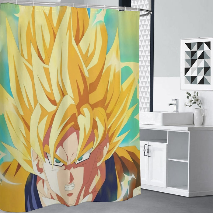 Dragon Ball Goku Super Saiyan Hero Thunder Design Street Style Shower Curtain