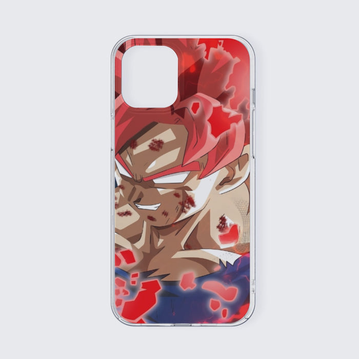 DBZ Son Goku Super Saiyan Red Hair God Dope Style Iphone 13 Case