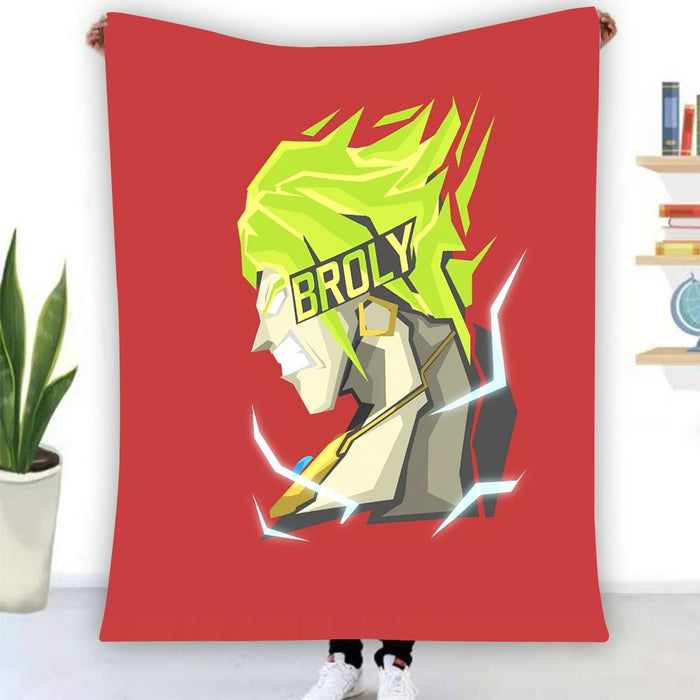 Dragon Ball Super Cool Legendary Broly Cool Vector Art Blanket