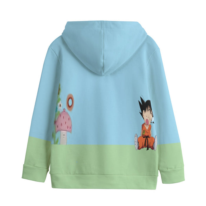 Dragon Ball Goku Kid Cute Day Dreamer Sleeping Anime Design Kids' Hoodie