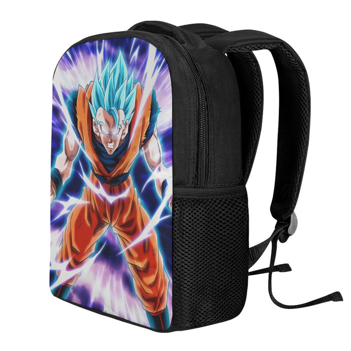 Dragon Ball Goku Blue Super Saiyan Epic Rage Casual Backpack