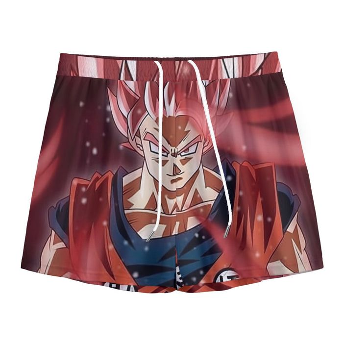 Dragon Ball Son Goku Super Saiyan Rose Portrait Cool Mesh Shorts