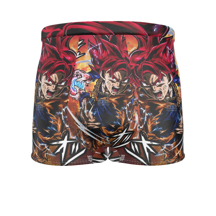 Goku Super Saiyan God Men's Boxer Briefs