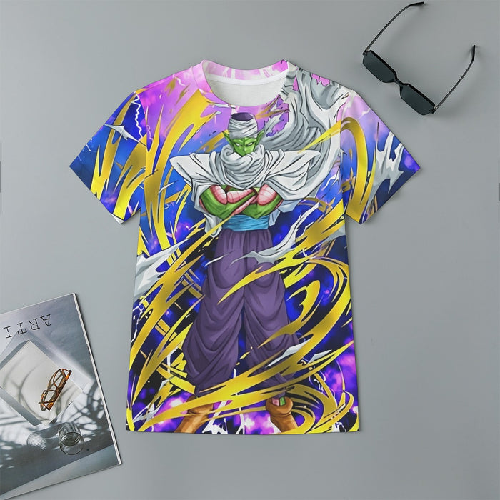 Dragon Ball Angry Piccolo Waiting Fight Aura Yellow Fashion Kids T-Shirt