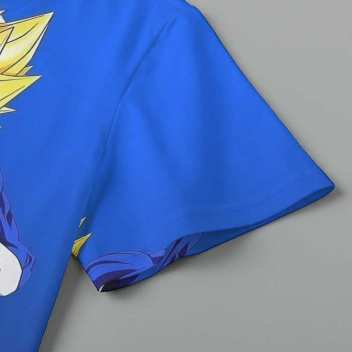 Vegeta With Background Word Dragon Ball Kids T-Shirt