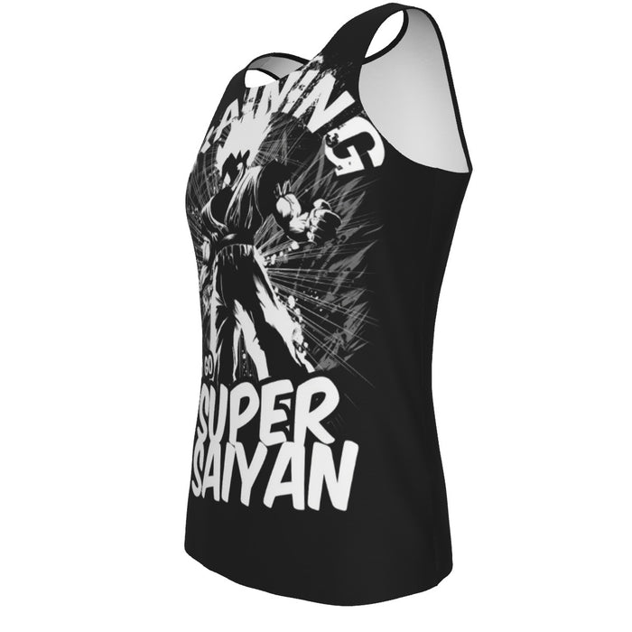 Dragon Ball Z Goku Training To Go Super Saiyan Epic Tank Top