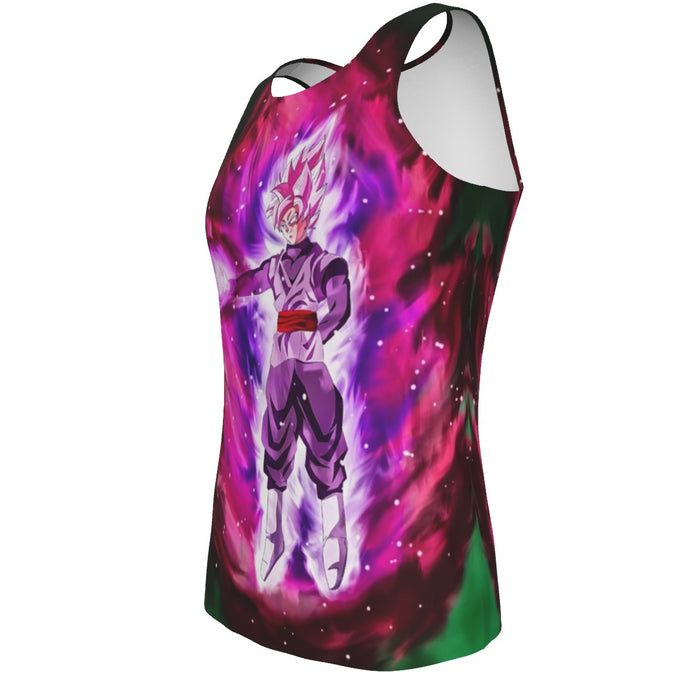 Goku Black Super Saiyan Rose Power Aura Streetwear Design Tank Top