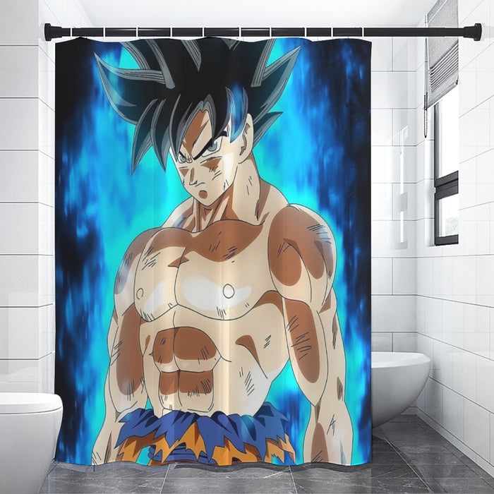 Dragon Ball Super Goku Kaioken Ultra Instinct Dope 3D Shower Curtain