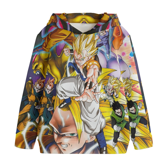 Dragon Ball Super Gogeta Super Saiyan Fusion Streetwear Design Kids' Hoodie