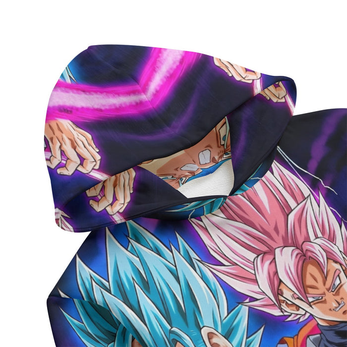 Dragon Ball Goku 2 Goku Rose Vegeta 2 Ultra Instinct Kids' Hoodie