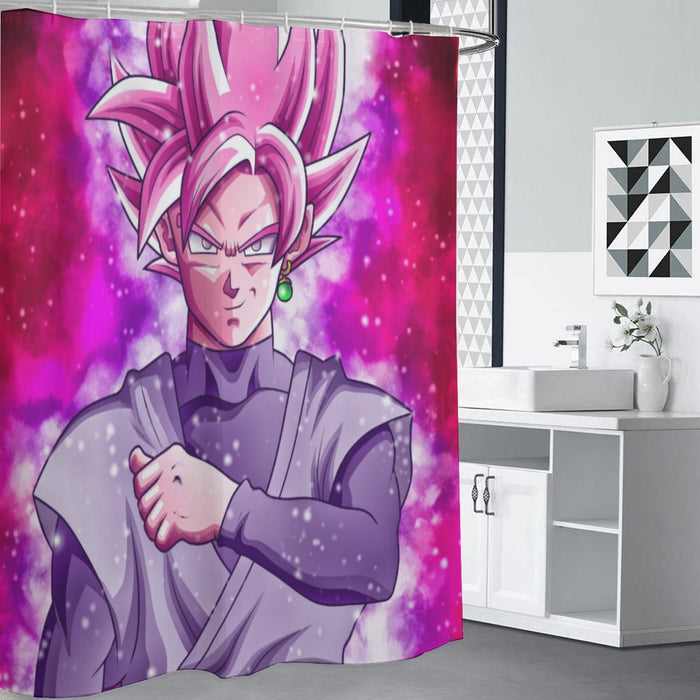 Dragon Ball DBZ Goku Black Rose Galaxy Fantasy Amazing Shower Curtain