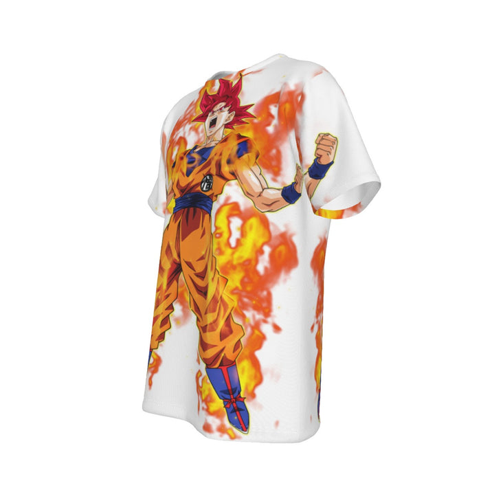 Awesome Goku Super Saiyan God Transformation DBZ T-Shirt