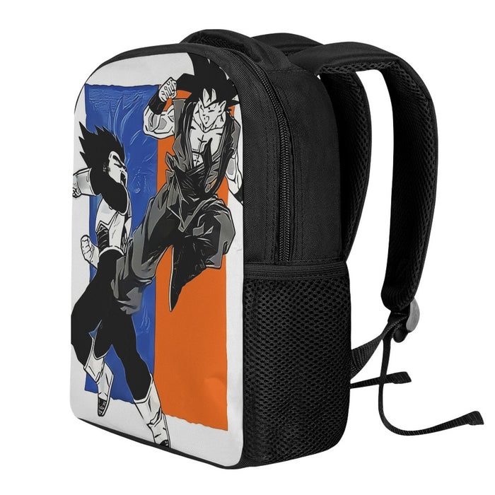 Red Goku And Blue Vegeta Fight Dragon Ball Z Backpack