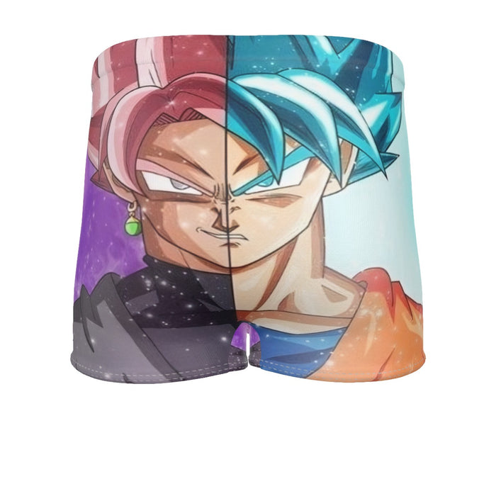 DBZ Goku SSGSS Black Rose Super Saiyan Portraits Dope Men's Boxer Briefs