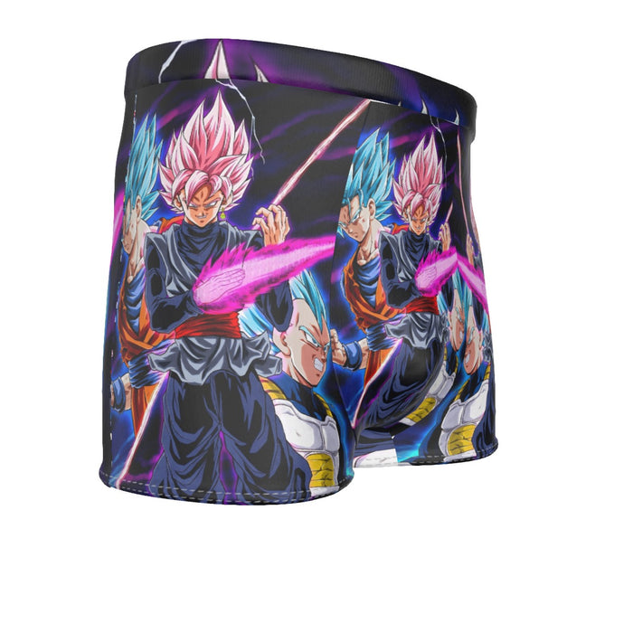 Dragon Ball Goku 2 Goku Rose Vegeta 2 Ultra Instinct Men's Boxer Briefs