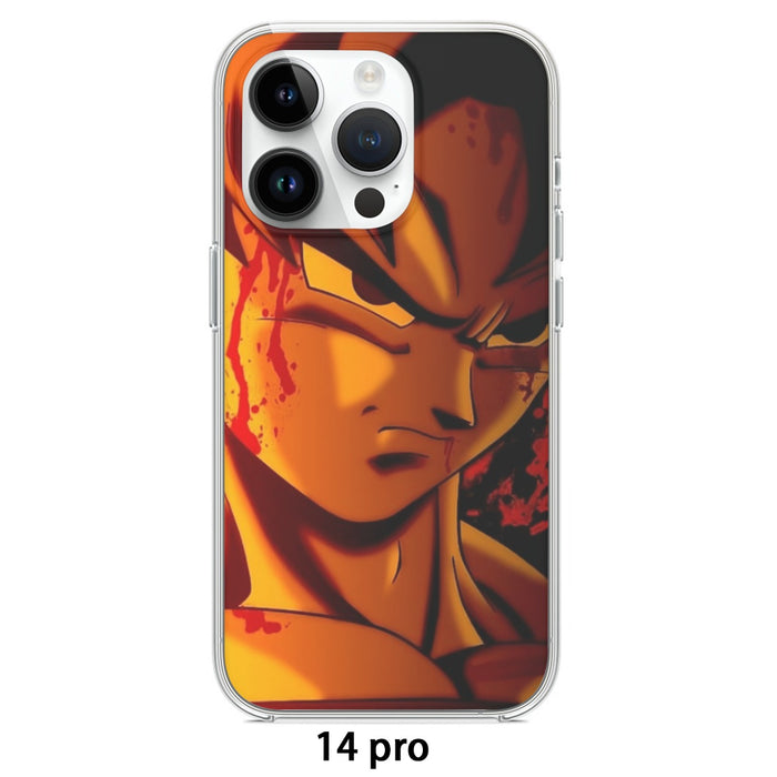 Dragon Ball Z Pissed Serious Son Goku Dope Orange Iphone 14 Case