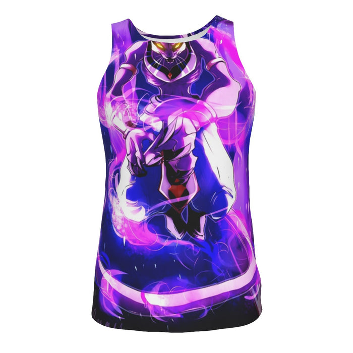 DBZ Mighty Destruction God Beerus Egyptian Cat Sport Design Tank Top