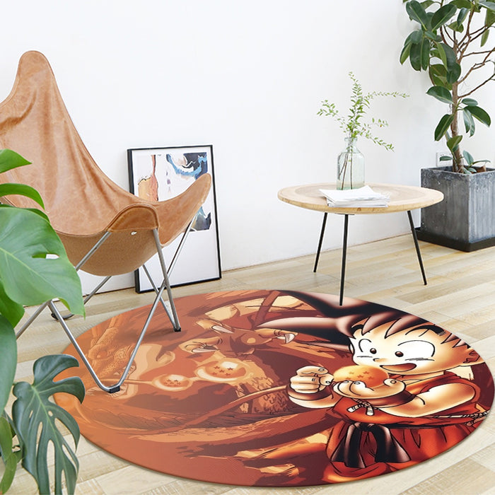 Kid Goku Dragon Ball Round Mat