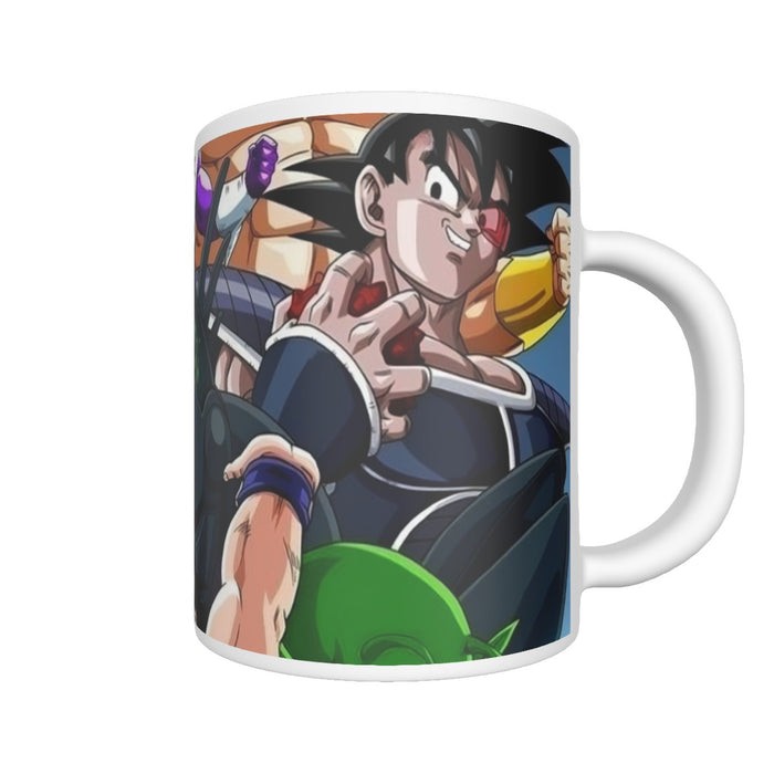 DBZ Goku Spirit Bomb Destroy Villains Cooler Broly Namek Vibrant Mug