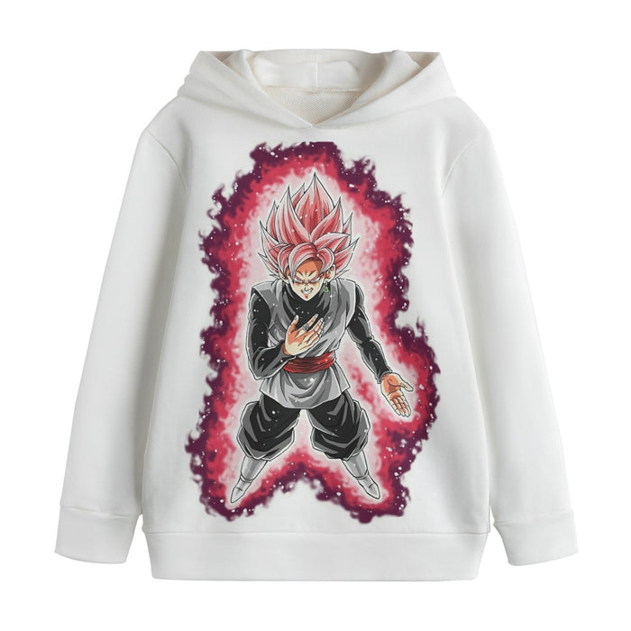 Dragon Ball Super Black Goku Rose 2 Super Saiyan Grin Kids' Hoodie