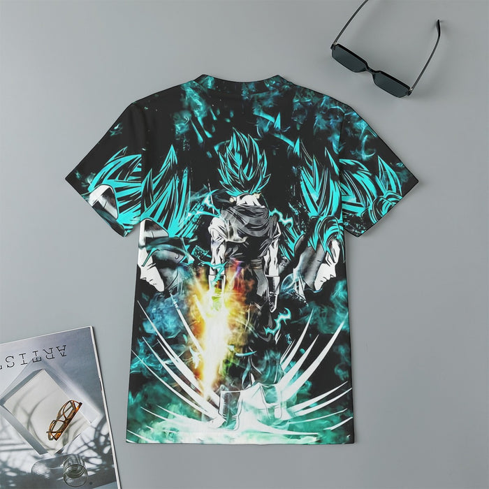 Dragon Ball Gogeta Super Saiyan Power Up Potara Fusion Design Kids T-Shirt