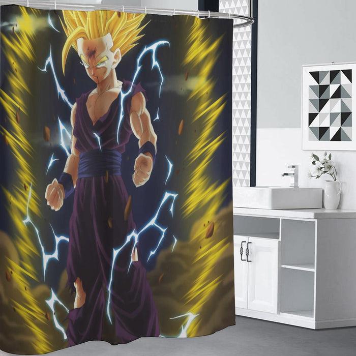 Gohan Super Saiyan 2 Shower Curtain