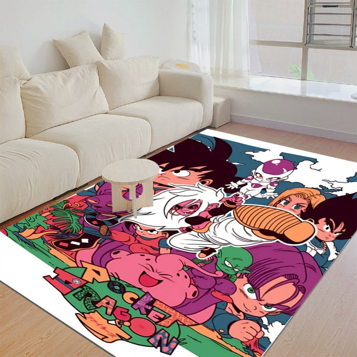 Kid Versions Of Dragon Ball Z Characters Rug