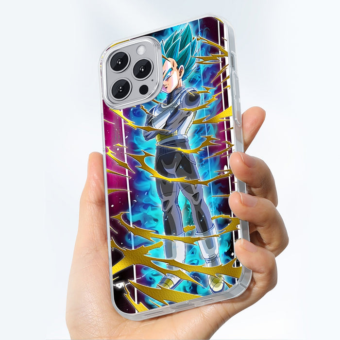 Dragon Ball Vegeta Super Saiyan God Blue SSGSS Aura Power Dope Design Iphone 14 Case