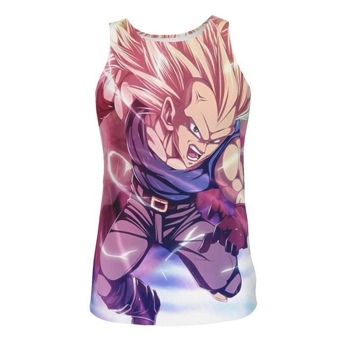 Dragon Ball Trunks SSJ3 Fan Artwork Full Print Style Tank Top