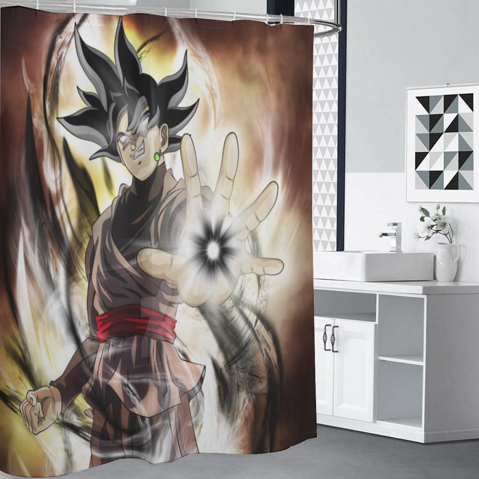 Dragon Ball Super Shirt  Black Goku Black Hole Creation Shower Curtain