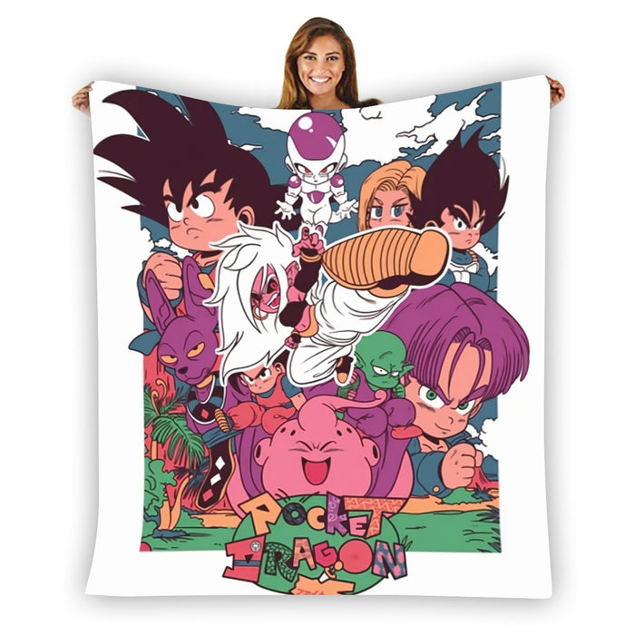 Kid Versions Of Dragon Ball Z Characters Blanket