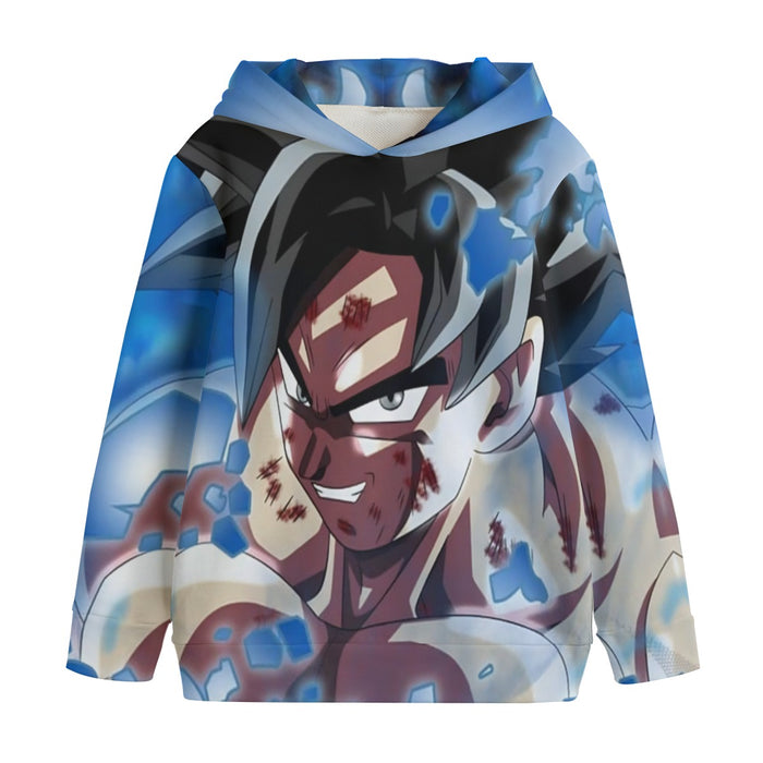 Dragon Ball Super Goku Blue Ultra Instinct Dope Grin Kids' Hoodie