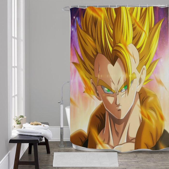 Dragon Ball Z Gogeta Super Saiyan Warrior Power Full Print Streetwear Cool Design Shower Curtain